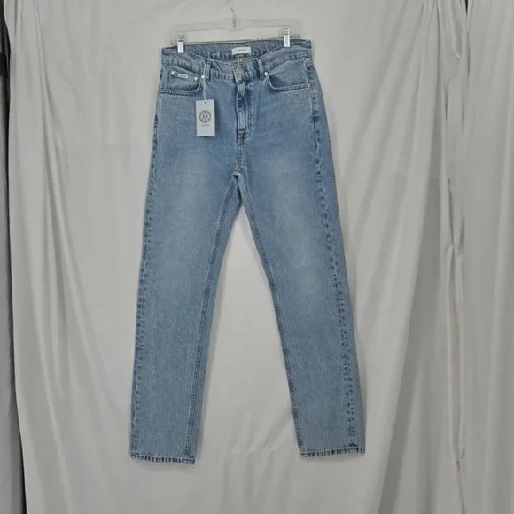 Amendi Rosie - Light Me Up High Rise Cotton Denim Stone Washed W32 L32 - Picture 6 of 16